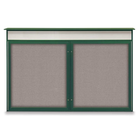 United Visual Products Open Faced Traditional Corkboard, 96x48" UV647A-WHITE-ULTMAR